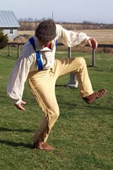Davy poses